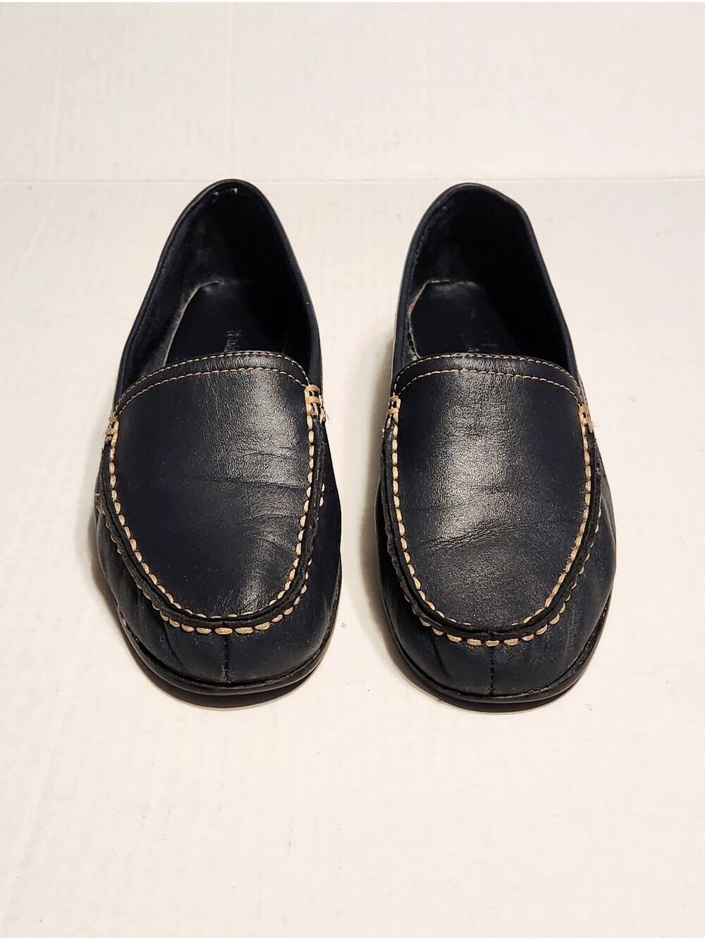 Naturalizer Simba Comfort Leather Slip-On Moccasin Loafer Flat Shoe Navy 6 M - Picture 4 of 10